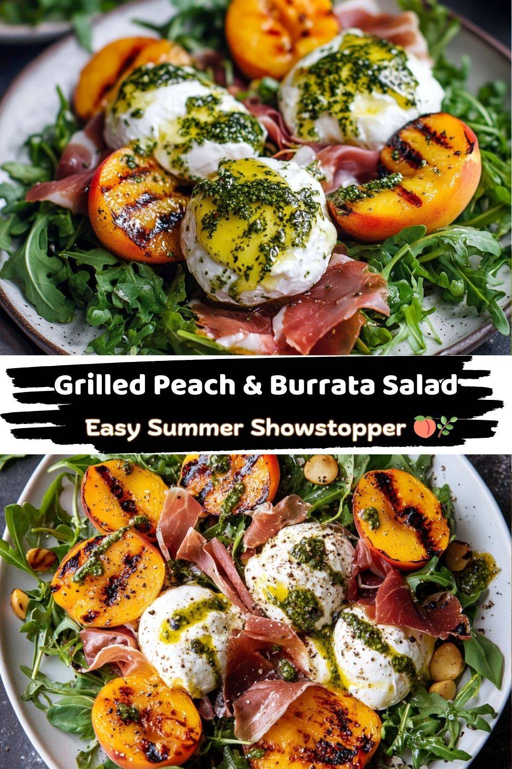 Grilled Peach and Burrata Salad