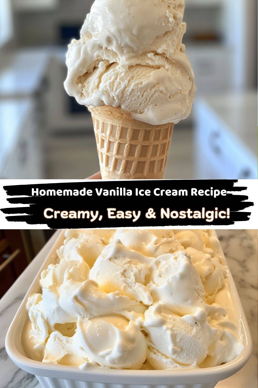 Homemade Vanilla Ice Cream