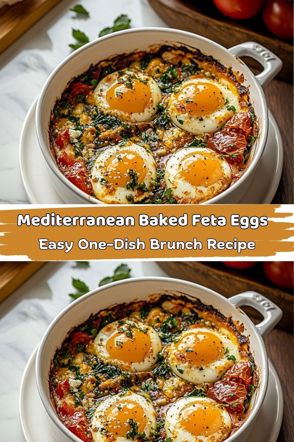 Mediterranean Baked Feta Eggs