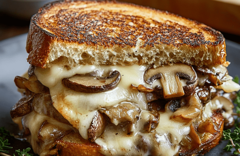 Mushroom Grilled Cheese Sandwich