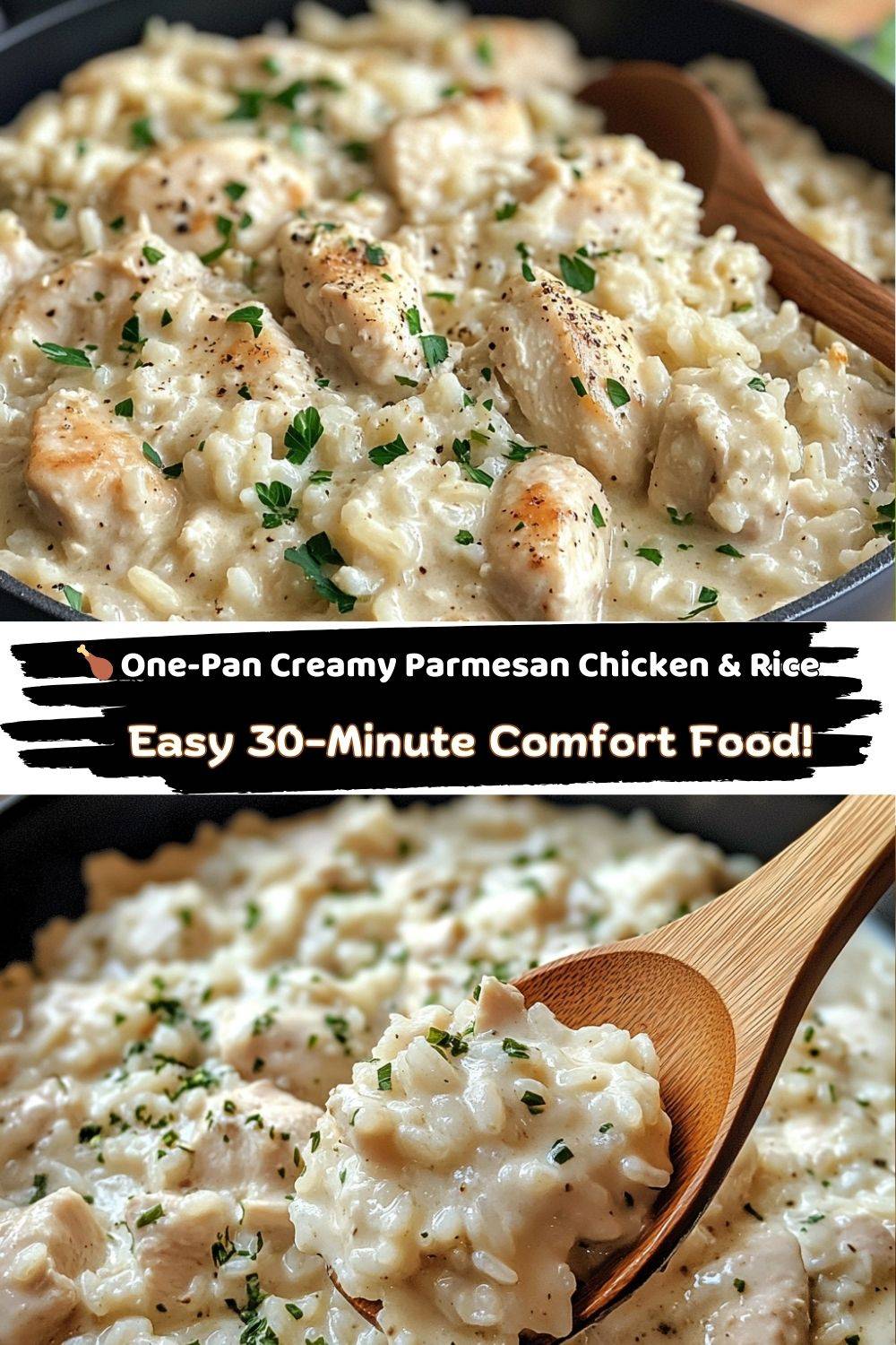 Creamy Parmesan Chicken & Rice