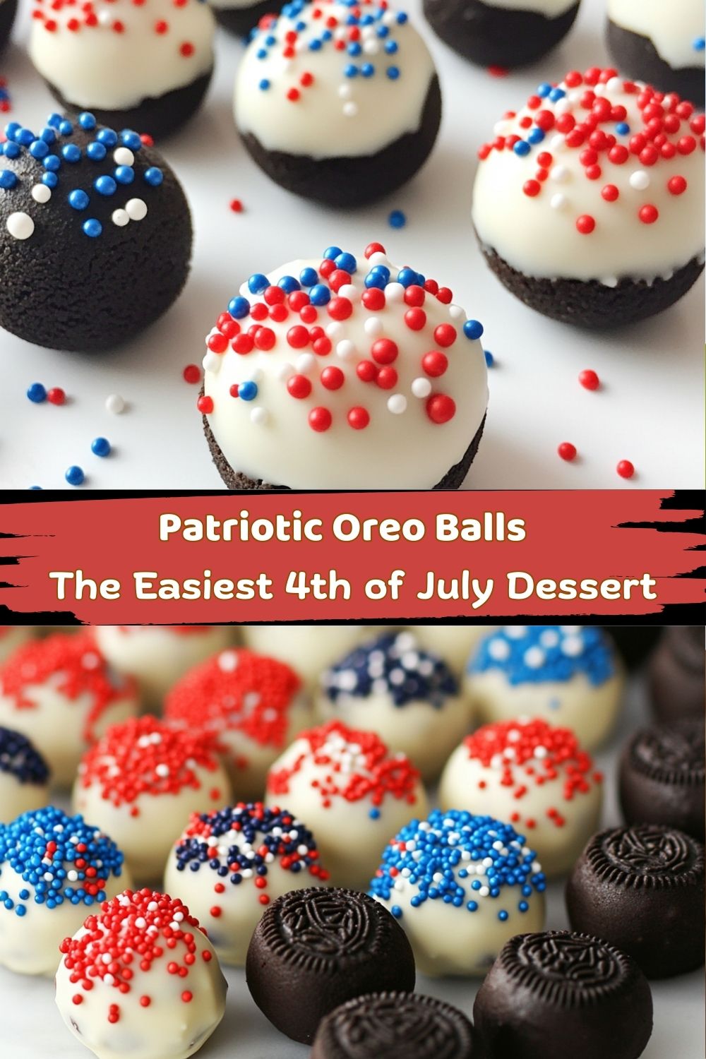 Patriotic Oreo Balls