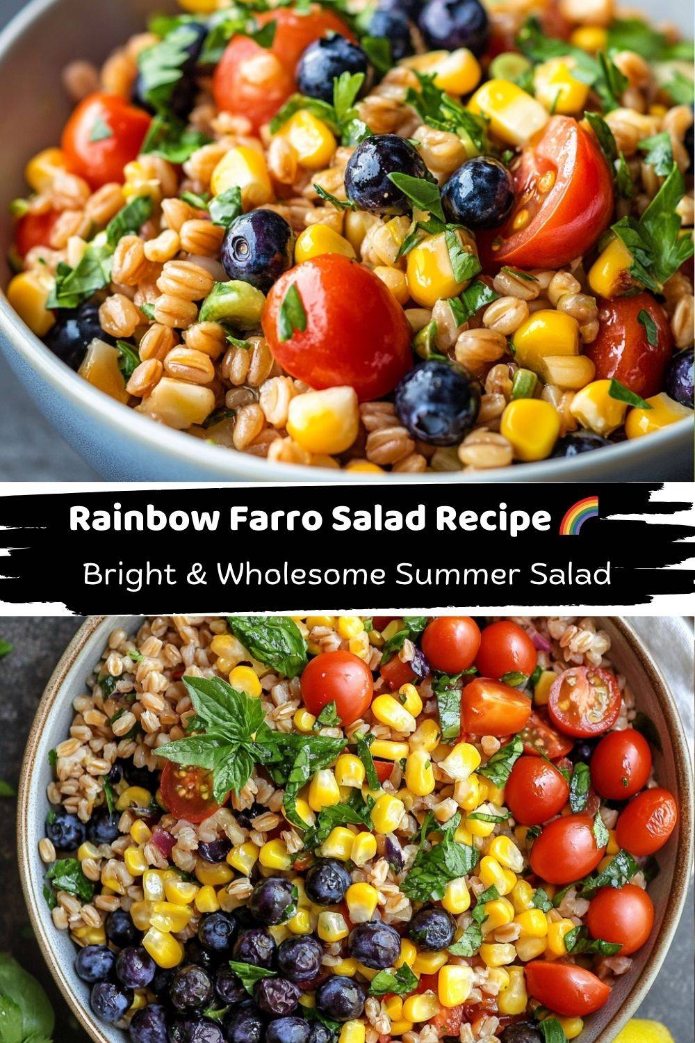 Rainbow Farro Salad