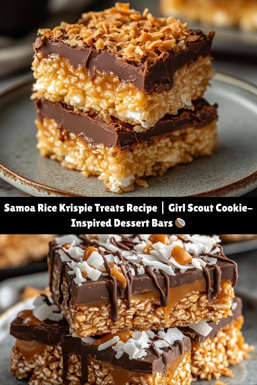 Samoa Rice Krispie Treats