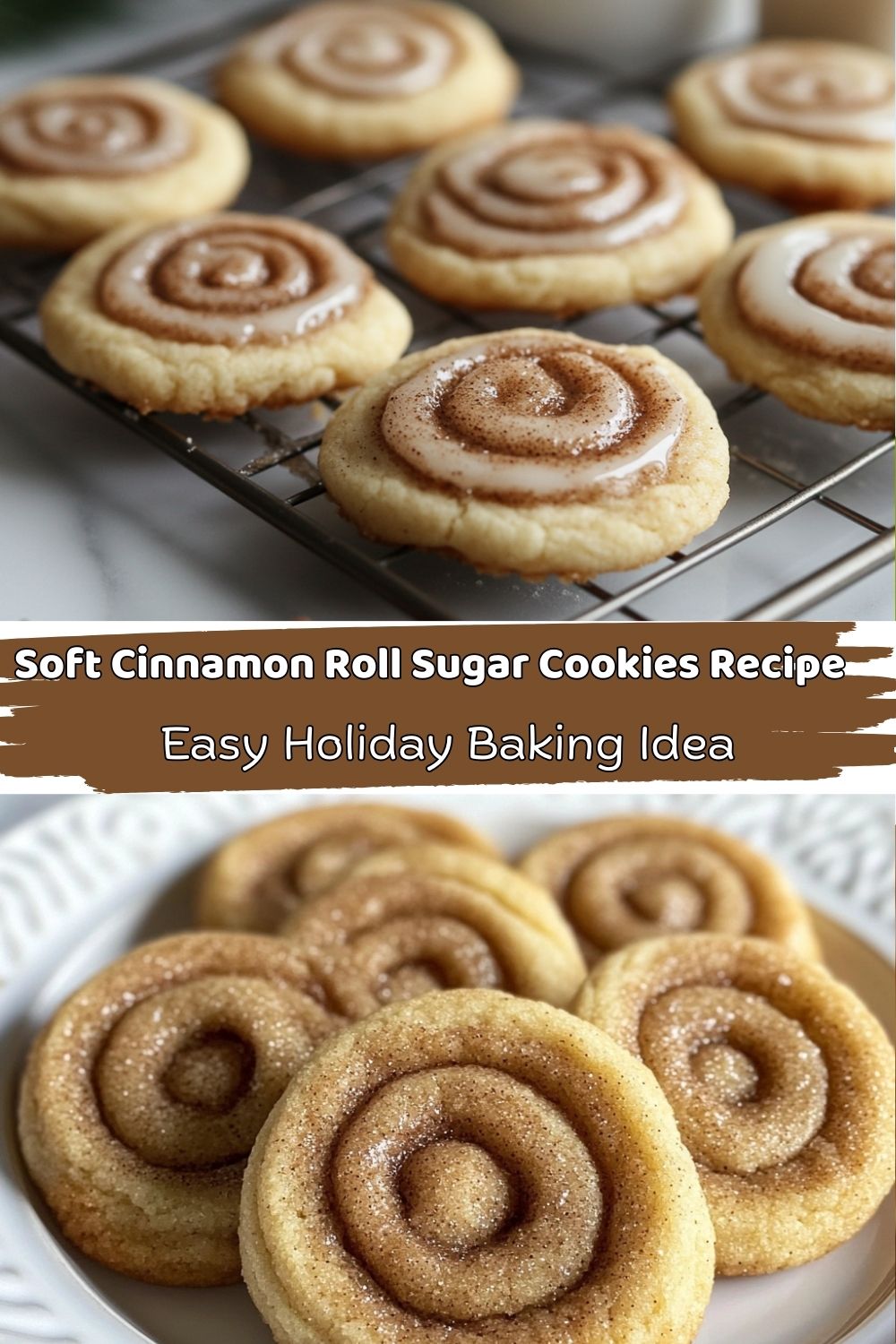 Soft Cinnamon Roll Sugar Cookies Recipe