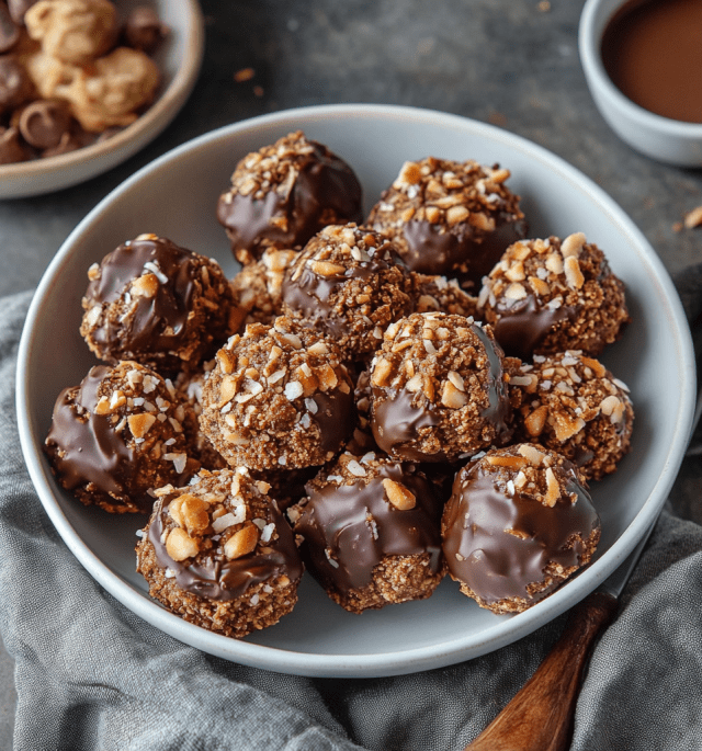 No-Bake Chocolate Coconut Graham Balls