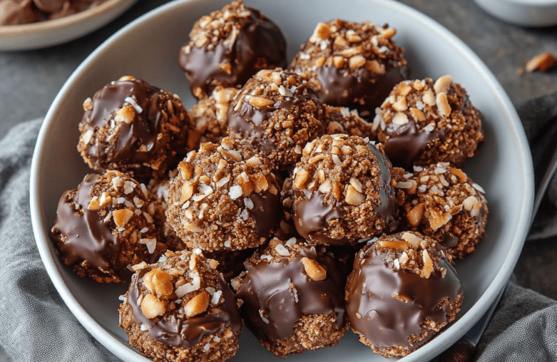 No-Bake Chocolate Coconut Graham Balls