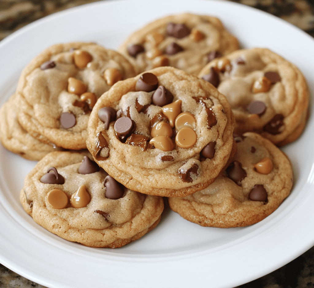 Caramel Chocolate Chip Cookies