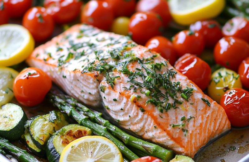 One-Pan Lemon Herb Salmon & Veggies