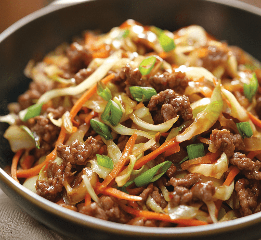 Low-Calorie, High-Protein Ground Beef Stir-Fry