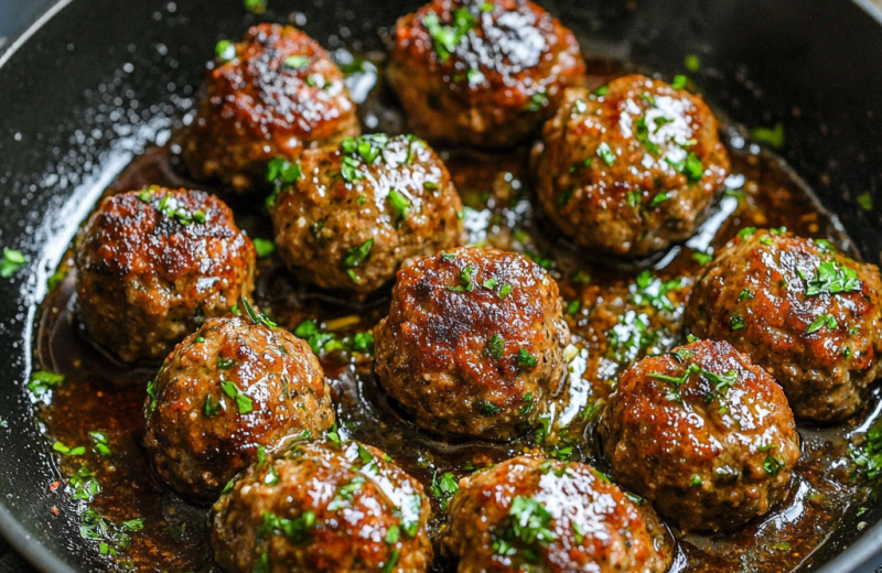 Keto Garlic Butter Meatballs