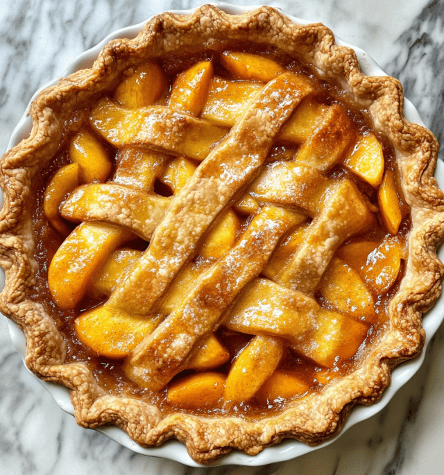 The Best Peach Pie