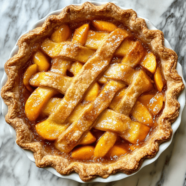 The Best Peach Pie