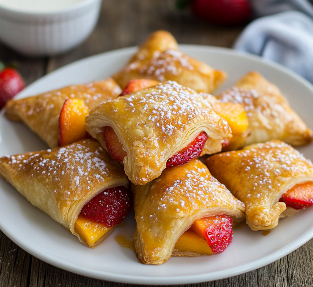 Strawberry Peach Pie Bites