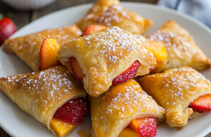 Strawberry Peach Pie Bites