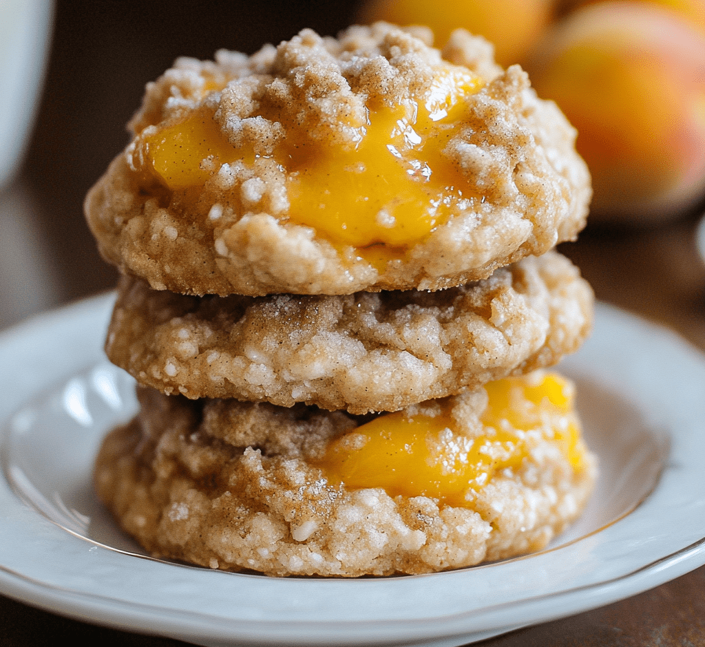 Peach Cobbler Cookies