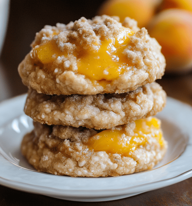 Peach Cobbler Cookies