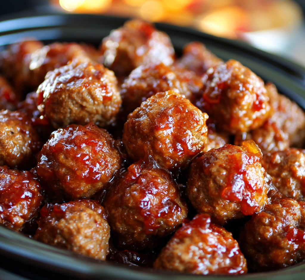 Crockpot Sweet Chili Meatballs