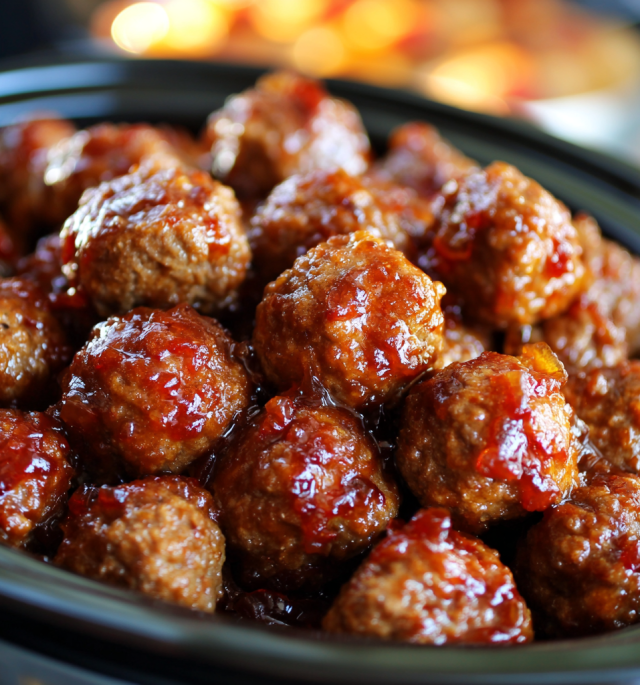 Crockpot Sweet Chili Meatballs