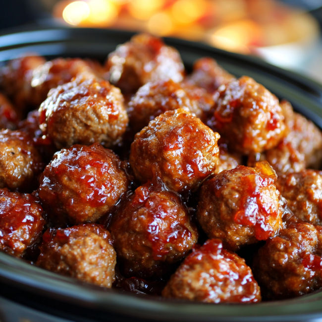 Crockpot Sweet Chili Meatballs