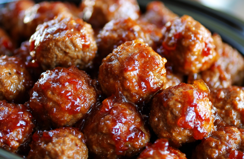 Crockpot Sweet Chili Meatballs