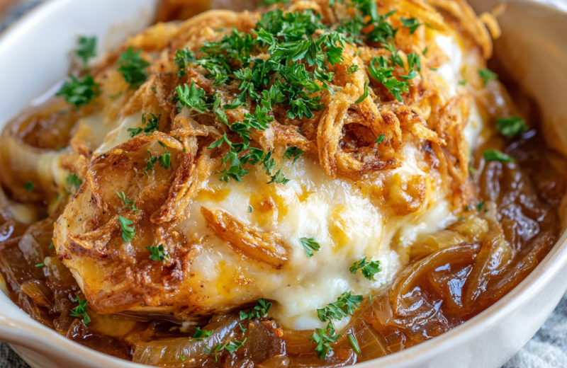 Crockpot French Onion Chicken