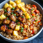 High Protein Sweet & Sour Chicken Fried Rice