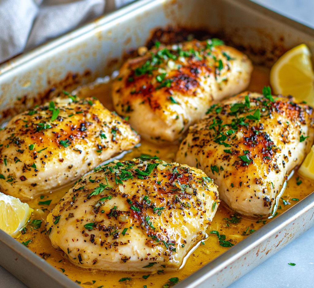 Garlic Butter Baked Chicken Breast