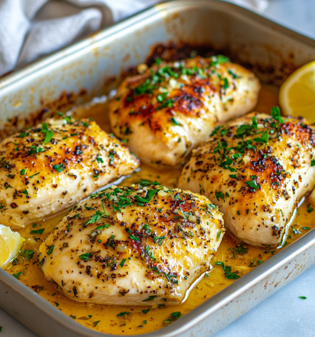 Garlic Butter Baked Chicken Breast
