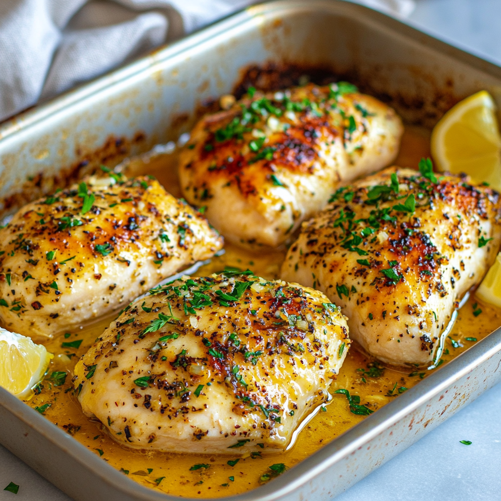 Garlic Butter Baked Chicken Breast