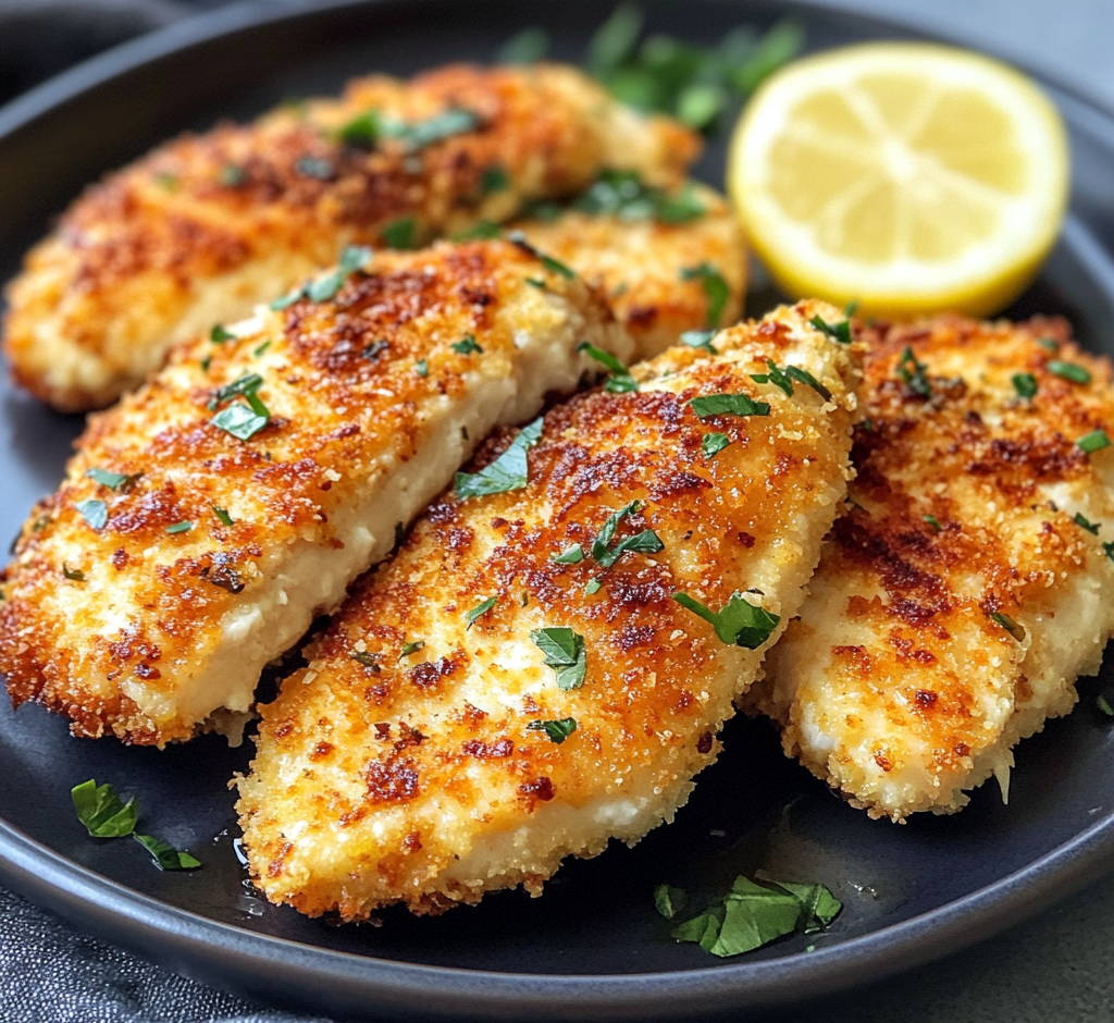 Crispy Parmesan Crusted Chicken