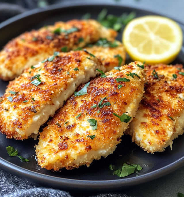 Crispy Parmesan Crusted Chicken