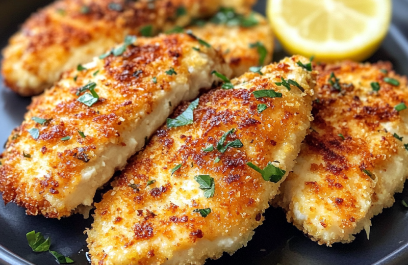 Crispy Parmesan Crusted Chicken