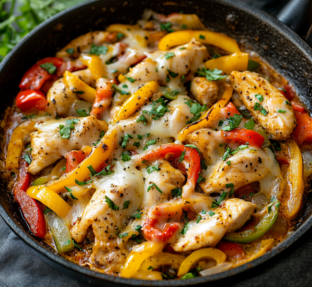 Chicken Cheesesteak Skillet