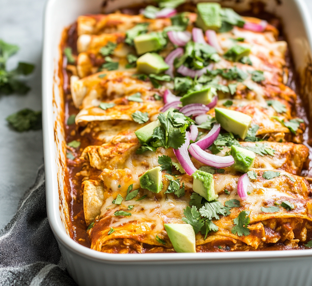 Whole30 Chicken Enchiladas with Cassava Tortillas