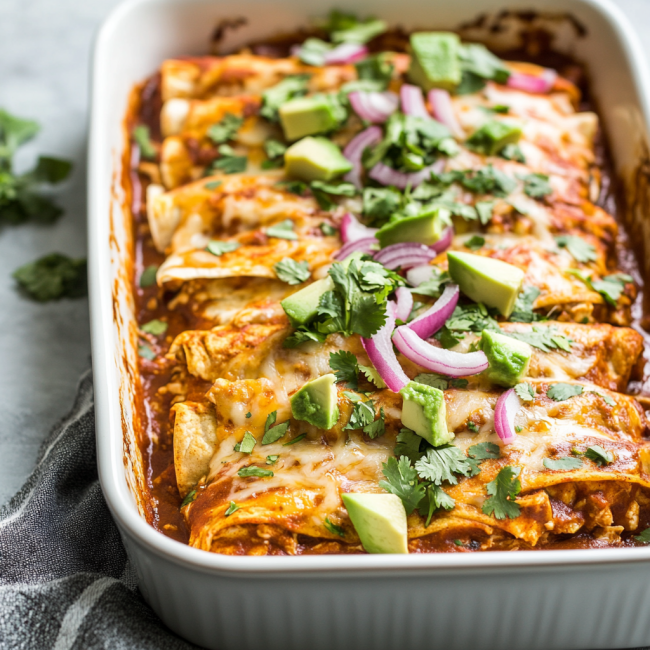 Whole30 Chicken Enchiladas with Cassava Tortillas