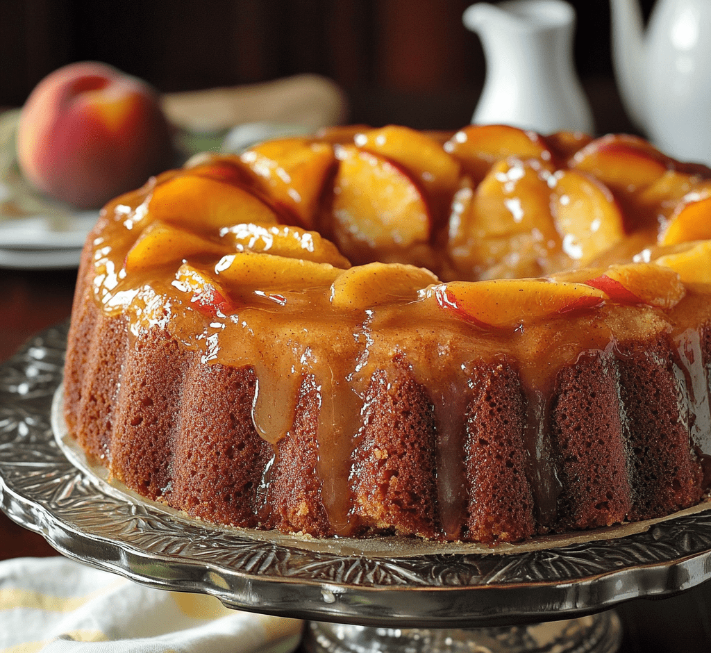 Peach Cobbler Pound Cake