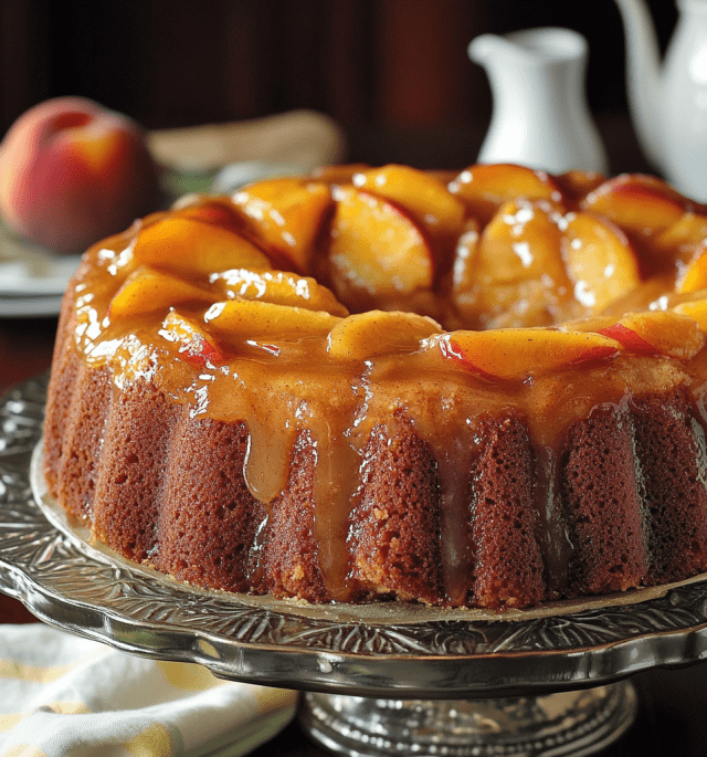 Peach Cobbler Pound Cake