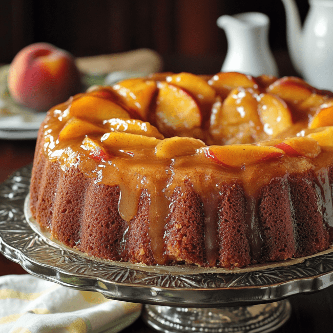 Peach Cobbler Pound Cake