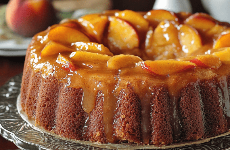 Peach Cobbler Pound Cake