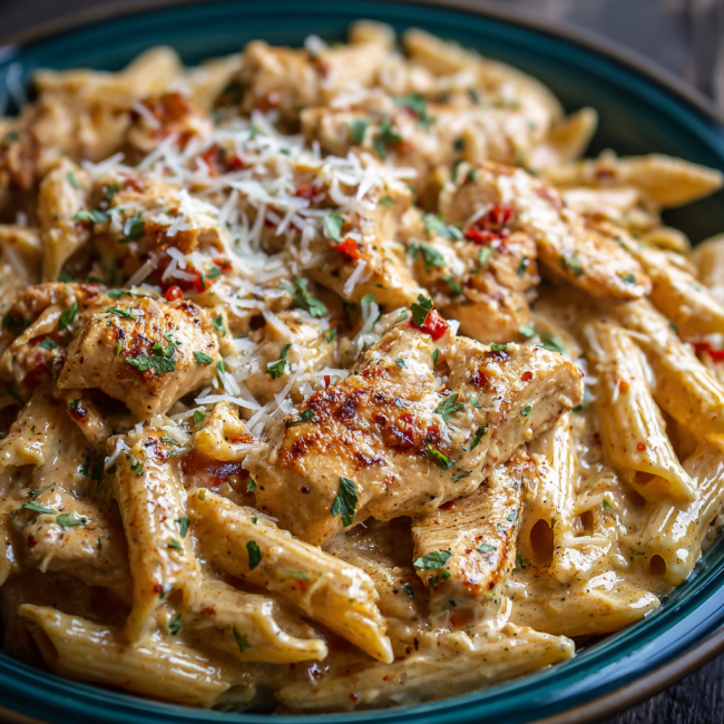 Crock Pot Creamy Cajun Chicken Pasta