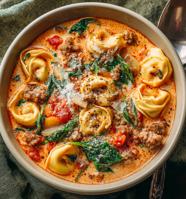 Italian Sausage Tortellini Soup