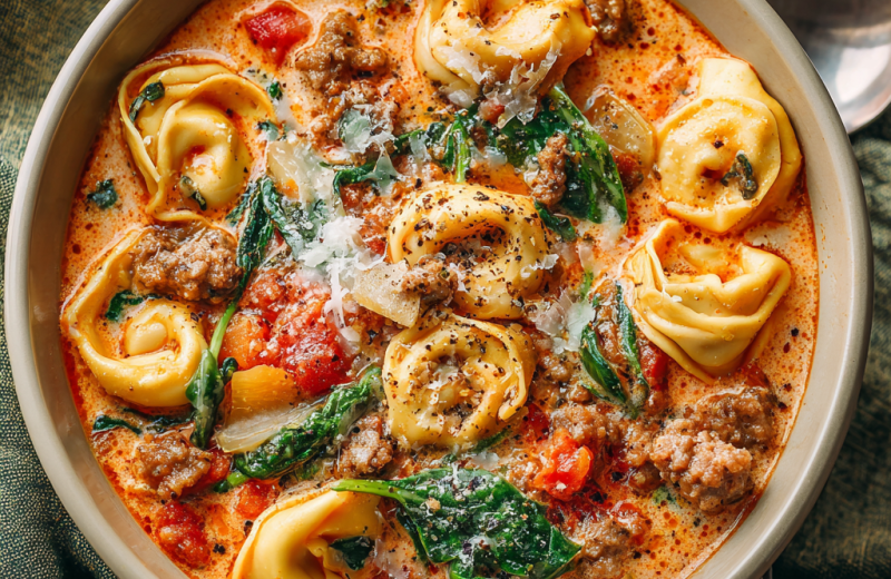 Italian Sausage Tortellini Soup