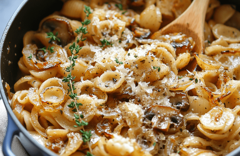 One Pot French Onion Pasta Magic