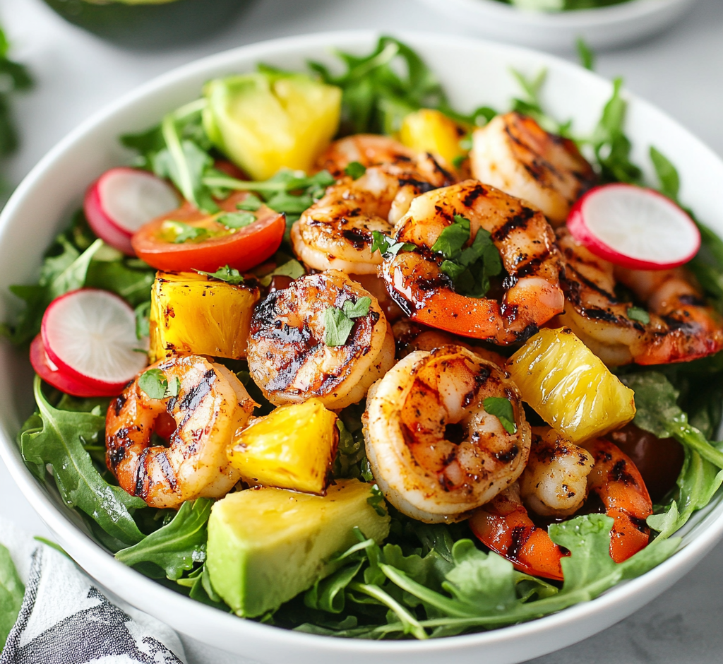 Spicy Grilled Shrimp Salad