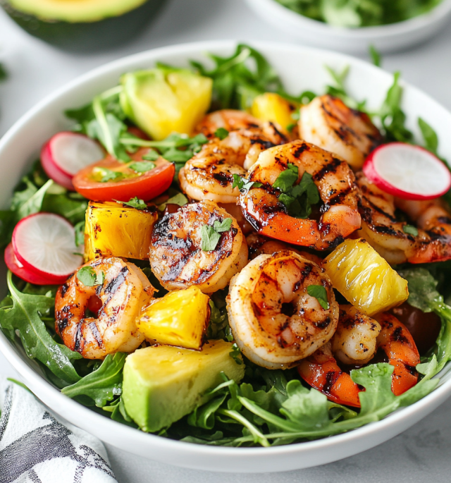 Spicy Grilled Shrimp Salad