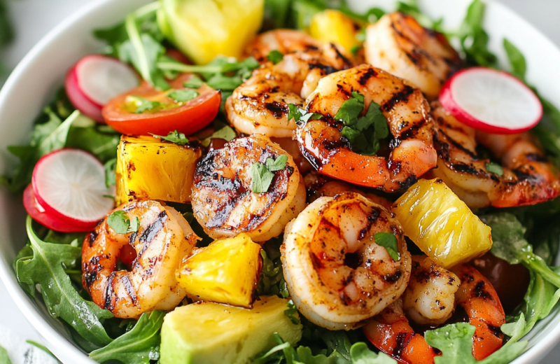 Spicy Grilled Shrimp Salad