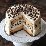 Chocolate Chip Cheesecake Cake Recipe