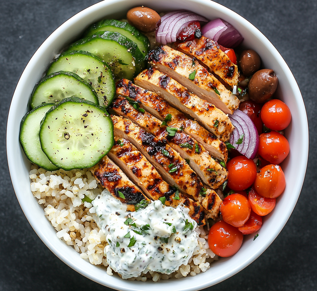 Greek Chicken Bowls