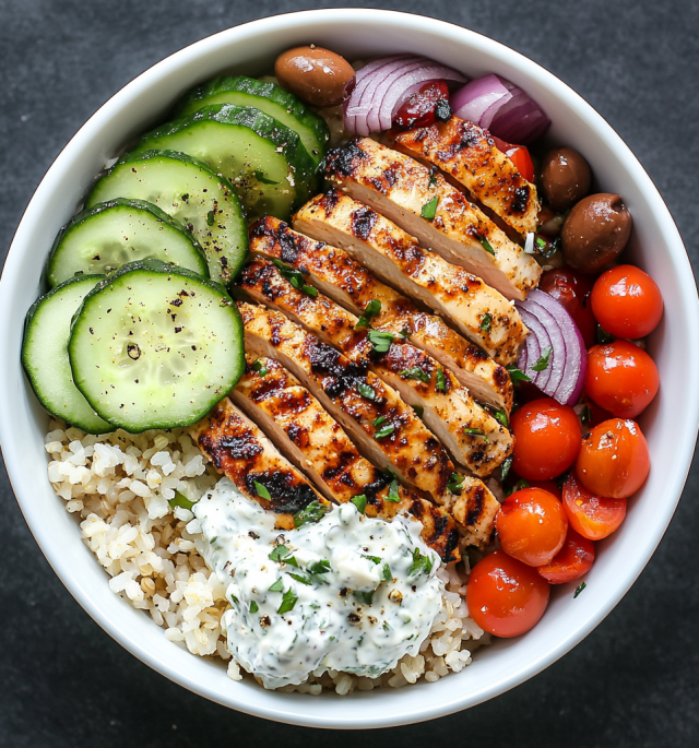 Greek Chicken Bowls